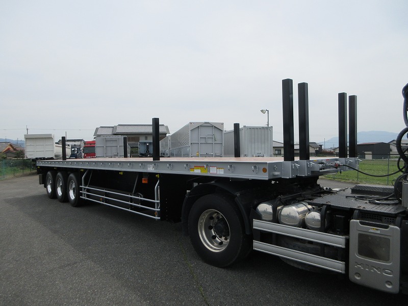 平床トレーラ　3軸
リフトアクスル　未使用車