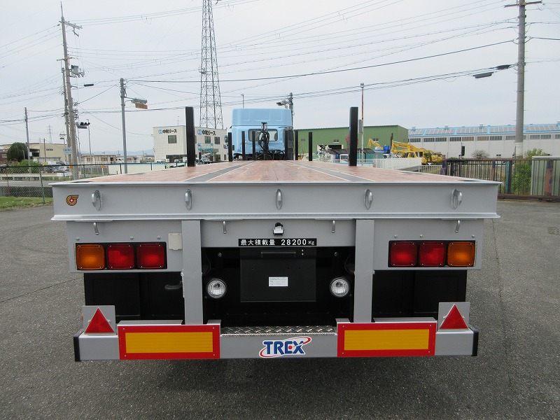 平床トレーラ　3軸
リフトアクスル　未使用車