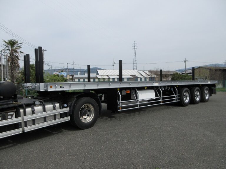 平床トレーラ　3軸
リフトアクスル　未使用車