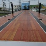 平床トレーラ　3軸
リフトアクスル　未使用車